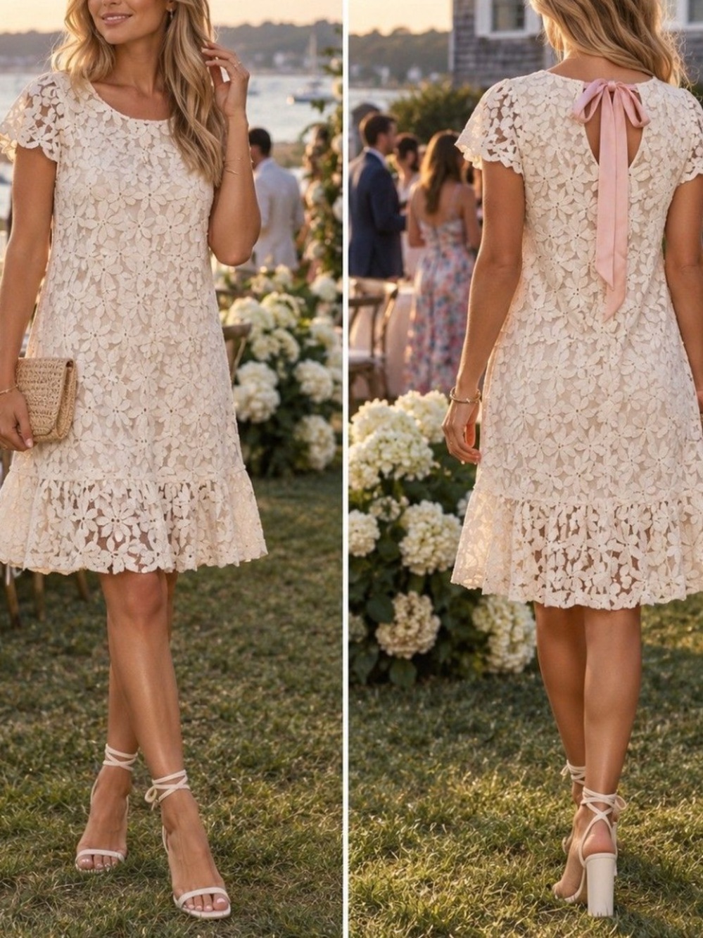 Francesca’s Alya Flutter Sleeve Dress